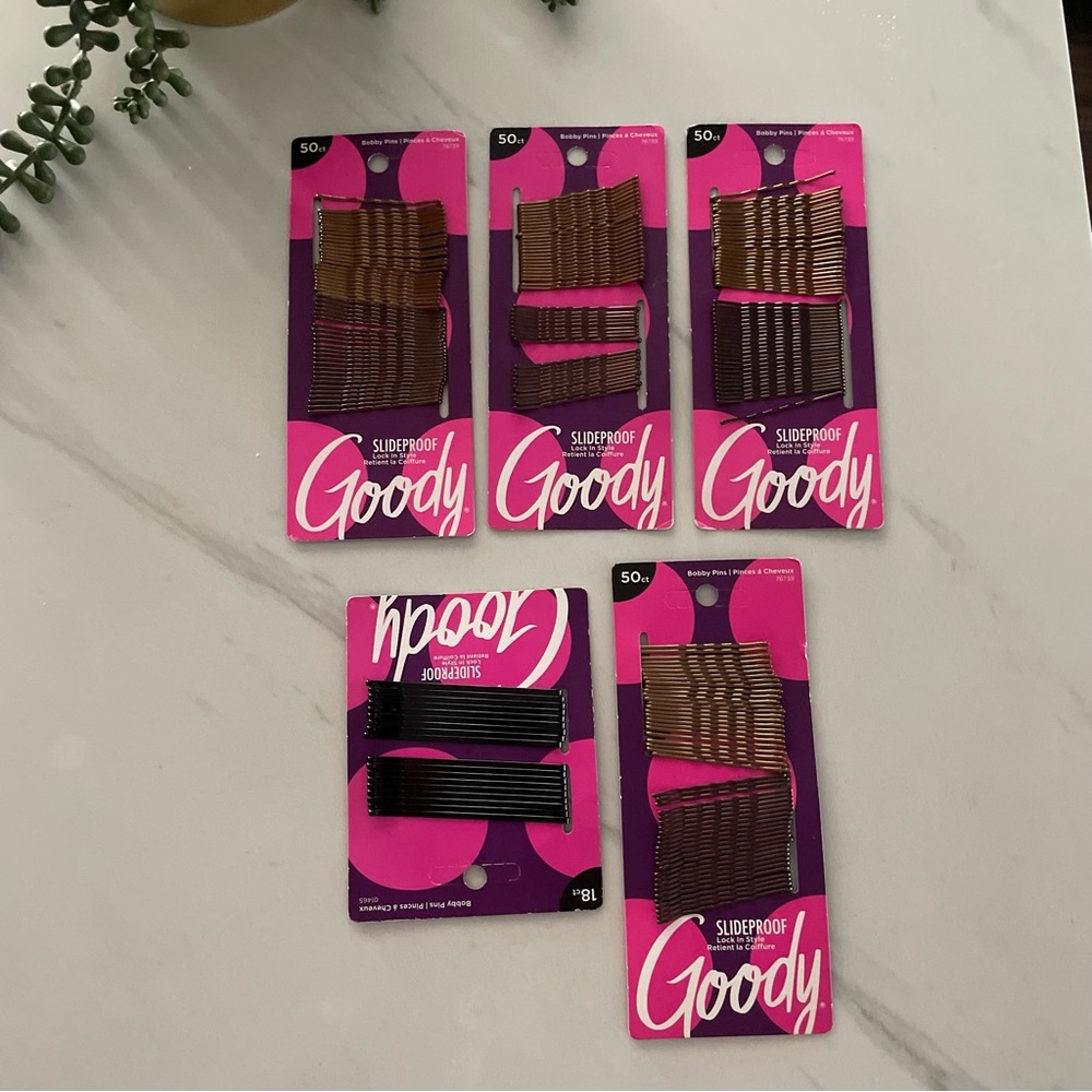 SlideProof Hair Clips - Brown and Black